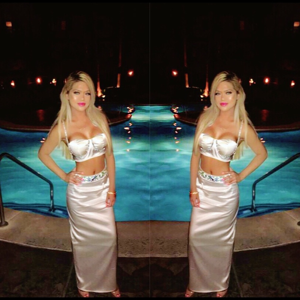 💎Silk Crystal Two-piece dress💎